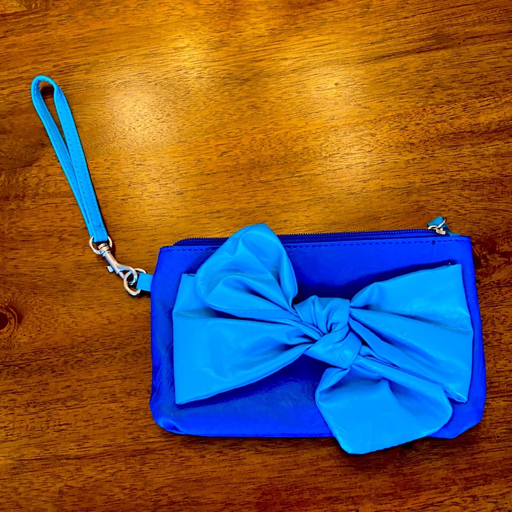 Candie’s Blue and Teal Clutch/Wristlet